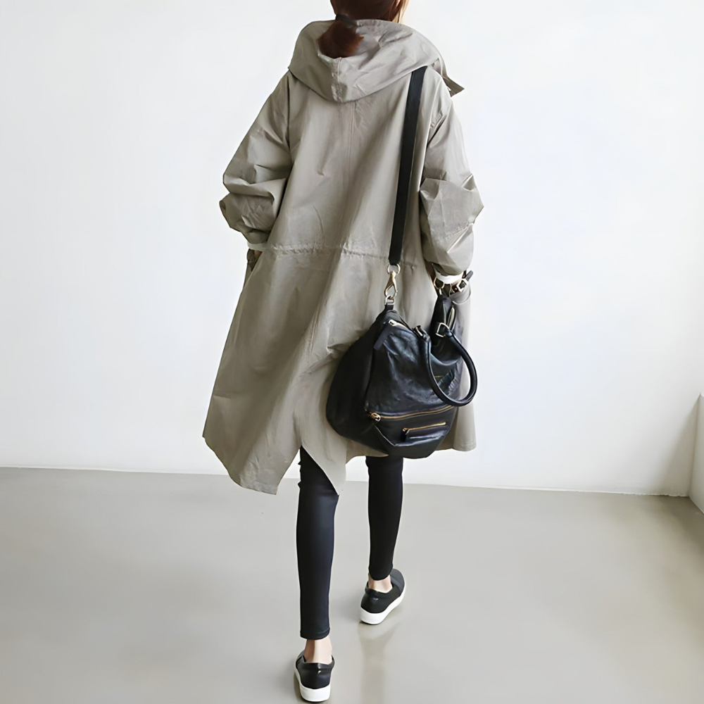 Women's Long Windbreaker Jacket – Stylish Comfort for Autumn 1