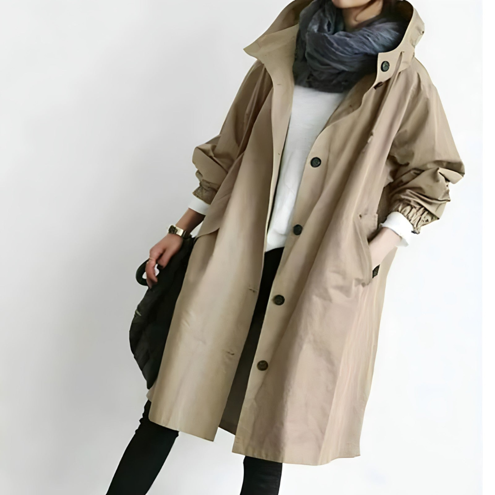 Women's Long Windbreaker Jacket – Stylish Comfort for Autumn 4