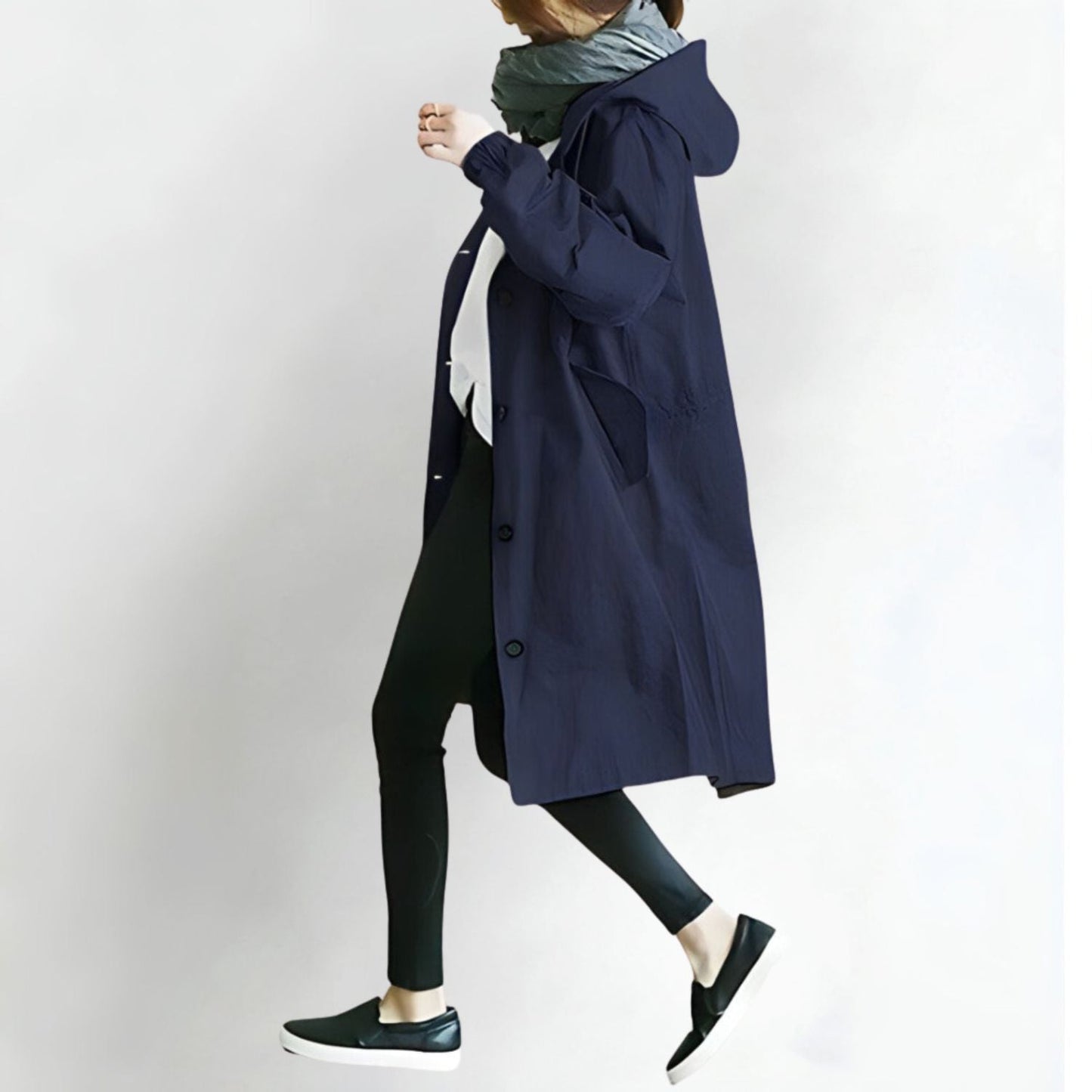 Women's Long Windbreaker Jacket – Stylish Comfort for Autumn 6