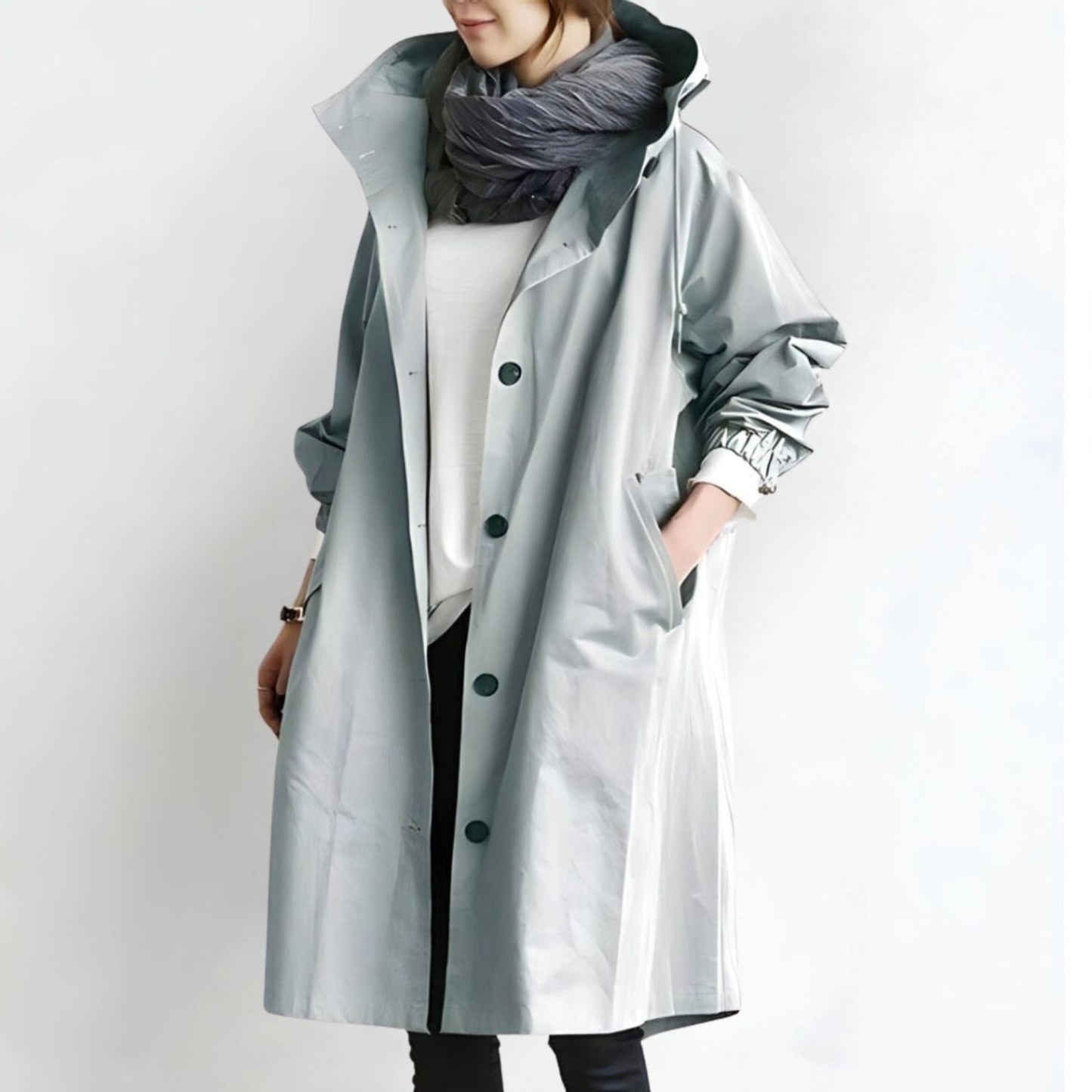 Women's Long Windbreaker Jacket – Stylish Comfort for Autumn 7