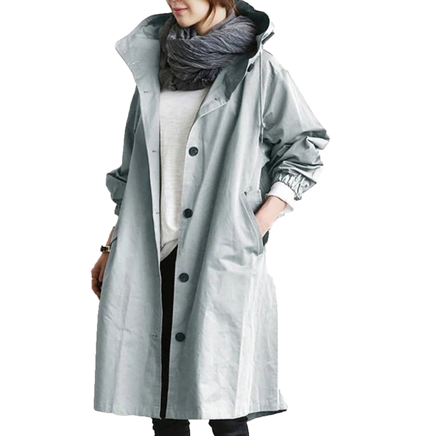 Women's Longline Windbreaker – Stylish & Cozy for Autumn 5