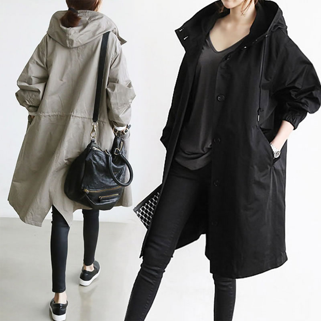 Women's Longline Windbreaker – Stylish & Cozy for Autumn 6