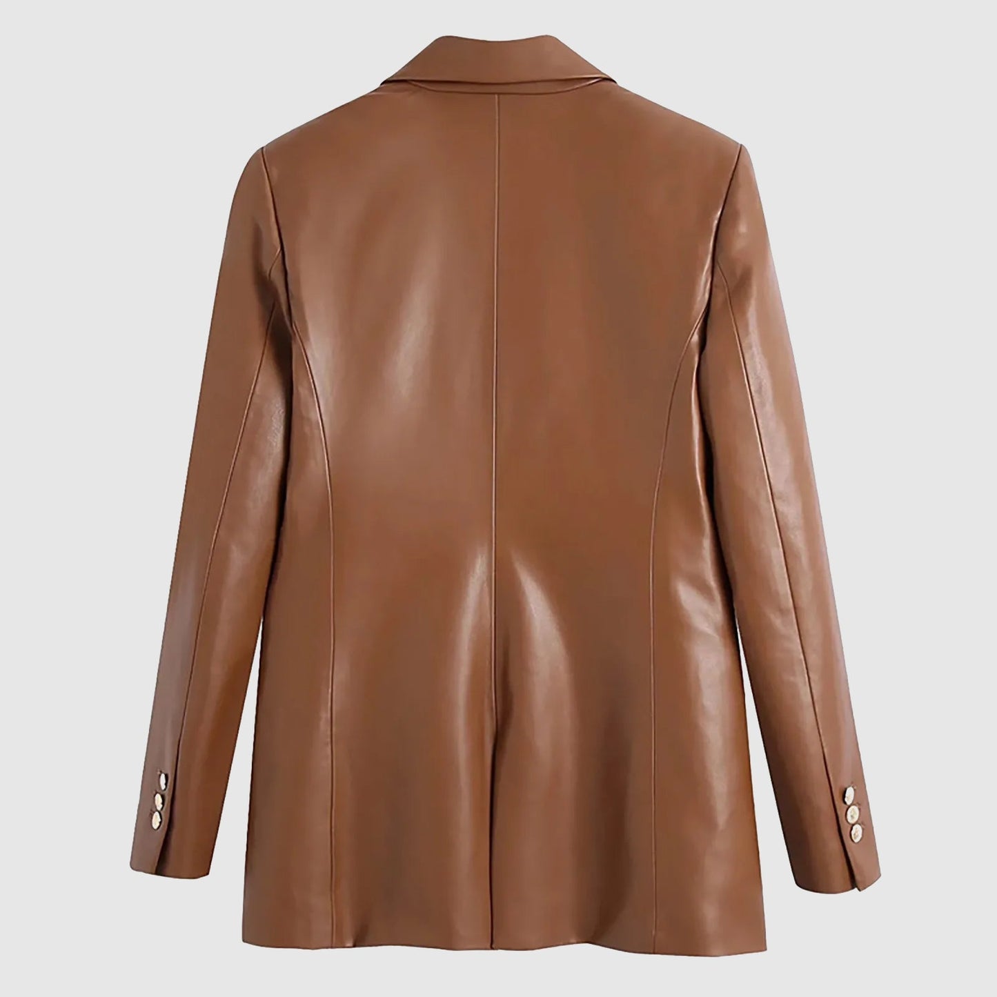 Women's Matte Faux Leather Jacket – Chic Spring Layering Essential 2