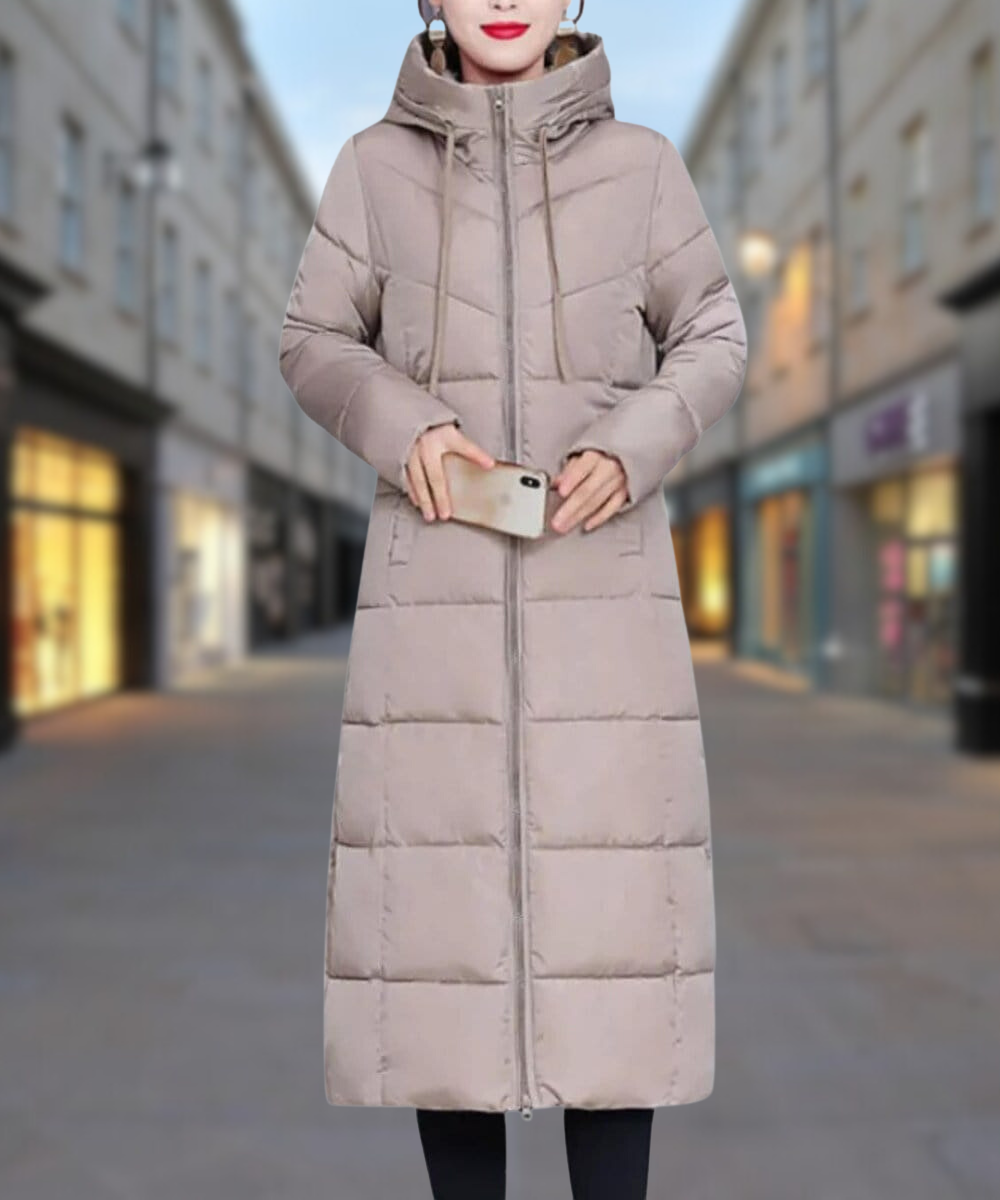Women's Mid-Length Down Jacket – Cozy Cotton-Padded Warmth 2
