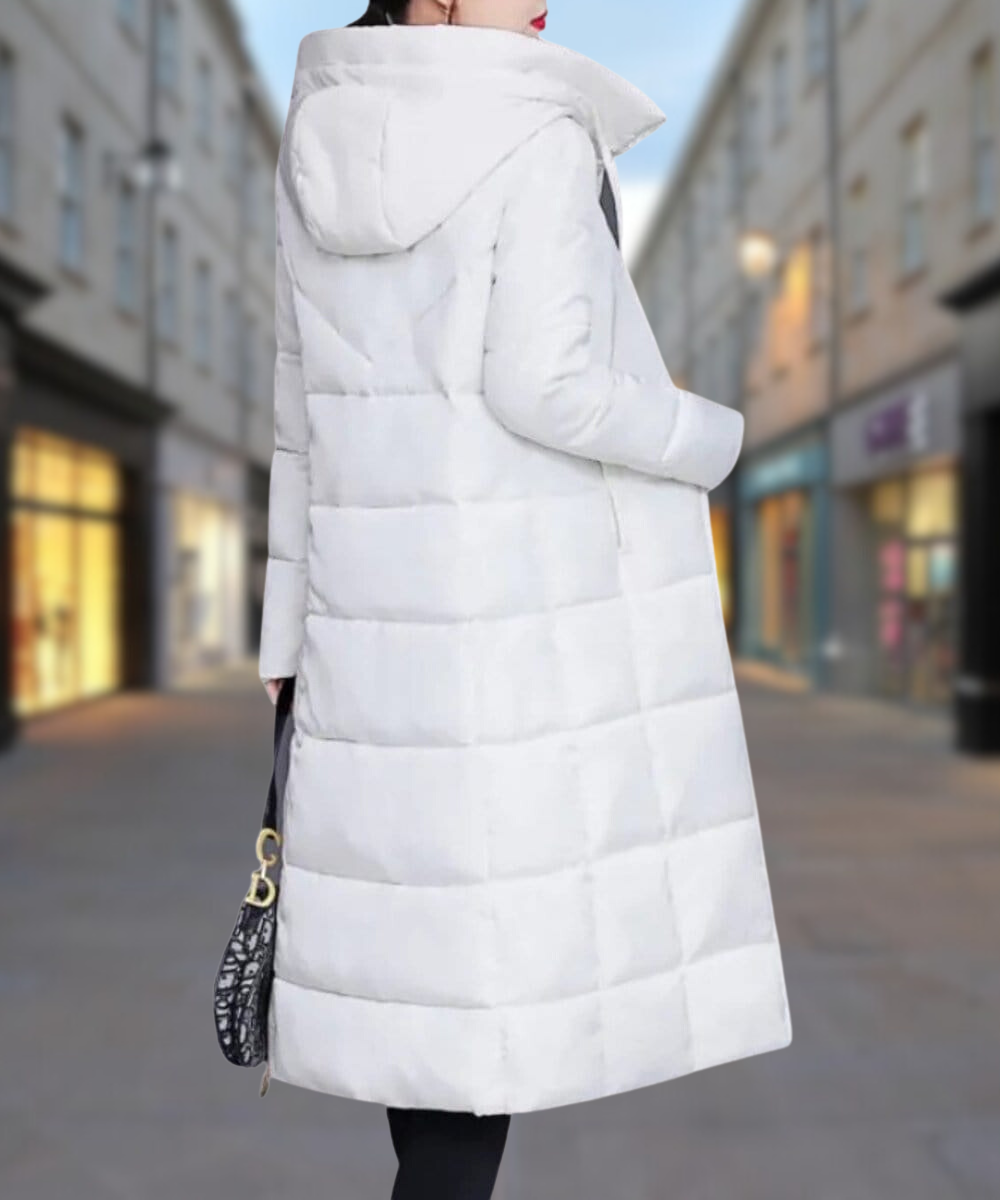 Women's Mid-Length Down Jacket – Cozy Cotton-Padded Warmth 4