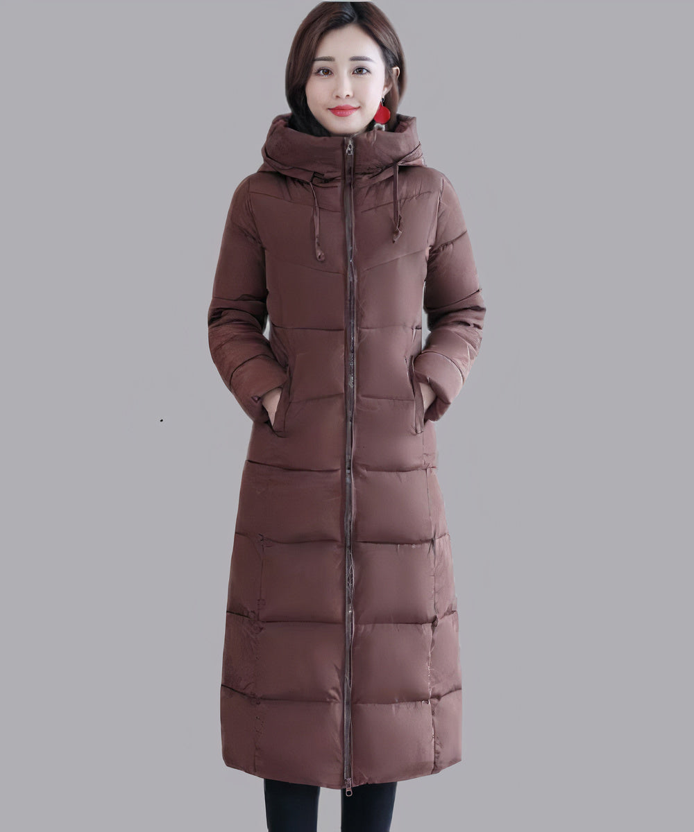 Women's Mid-Length Down Jacket – Cozy Cotton-Padded Warmth 5