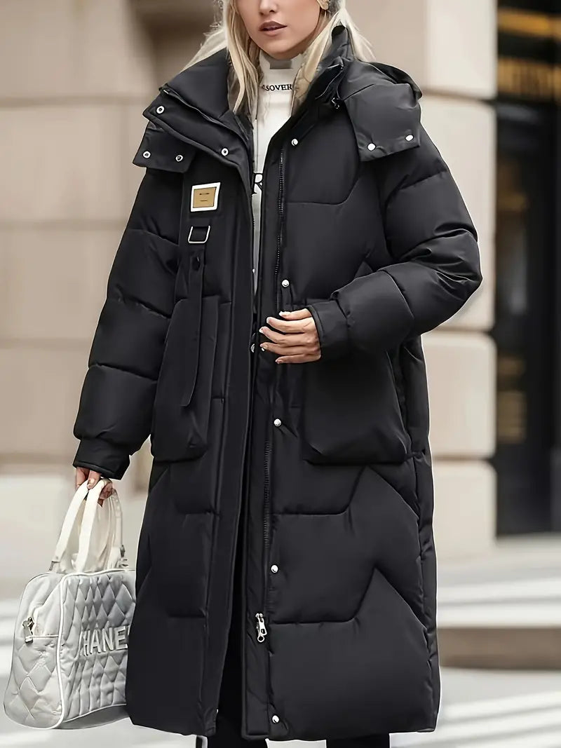 Women's Mid-Length Down Jacket – Stylish Warmth for Winter 2