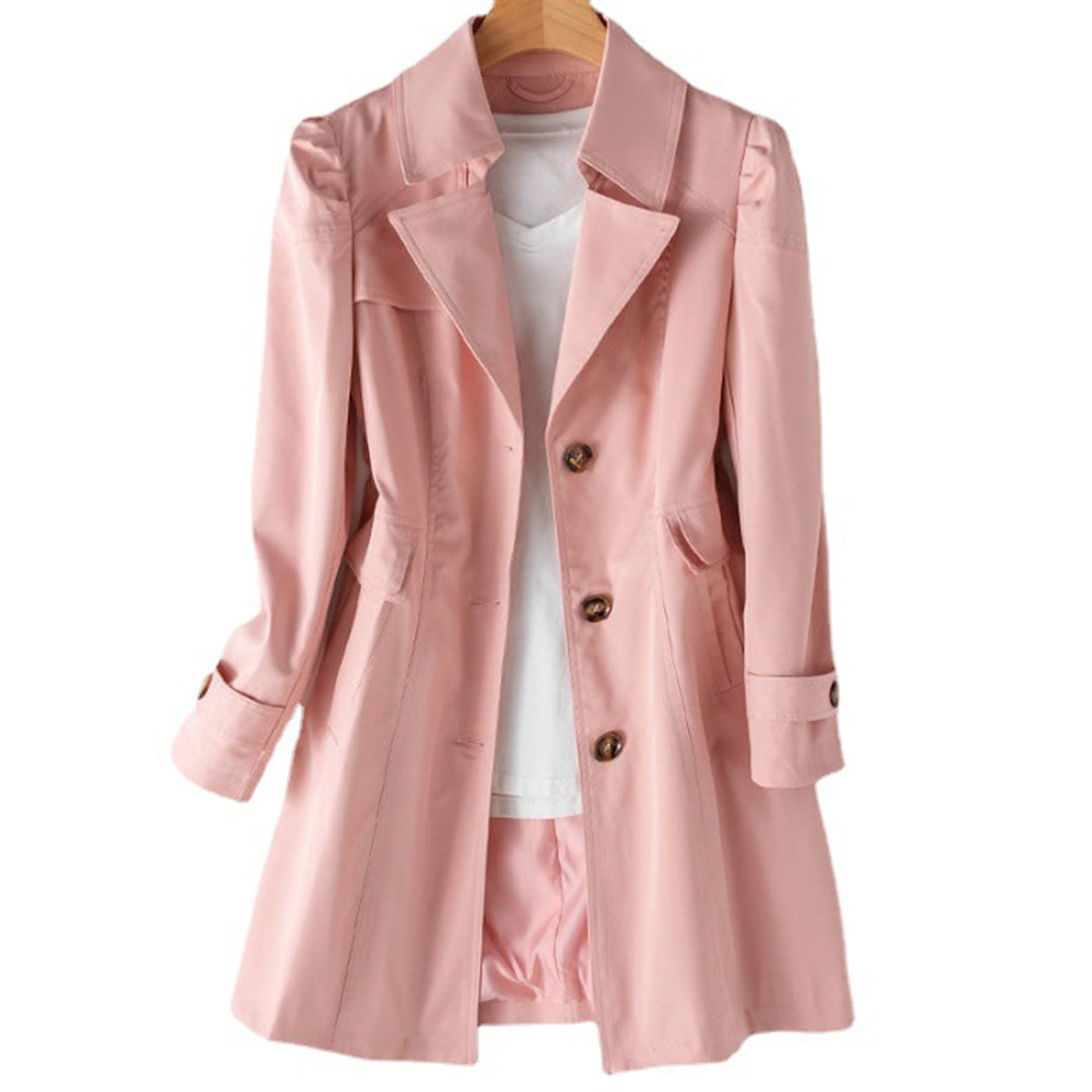 Women's Midi Trench Coat – Double-Breasted Elegance for Every Occasion 3