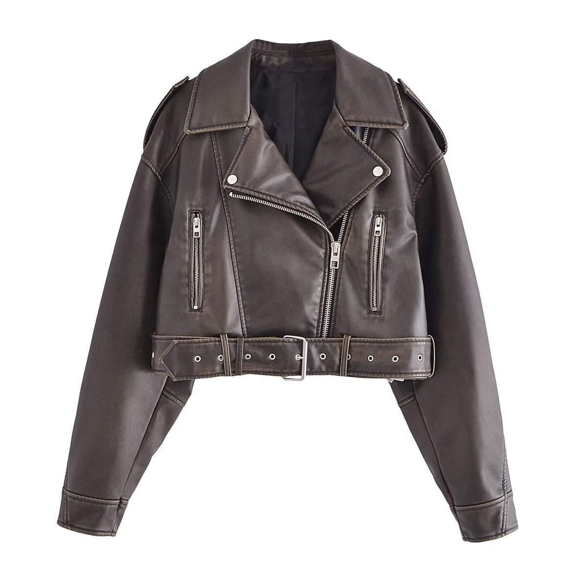 Women's Motorcycle Jacket – Edgy PU Leather for Street Style 5