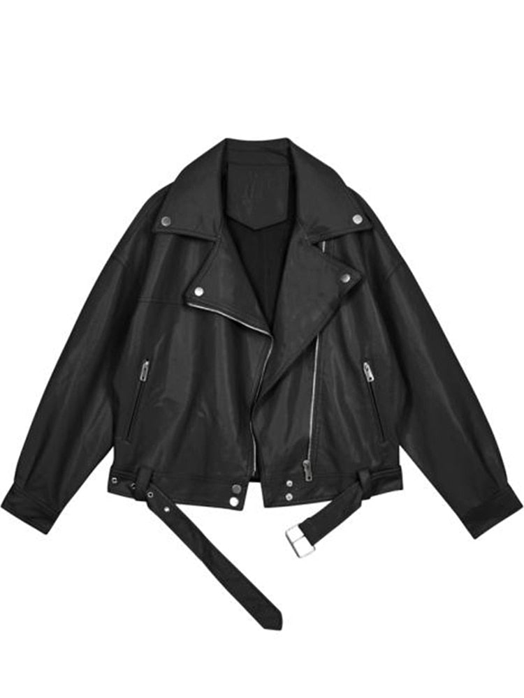 Women's Oversized Faux Leather Jacket – Trendy Comfort for Every Occasion 1