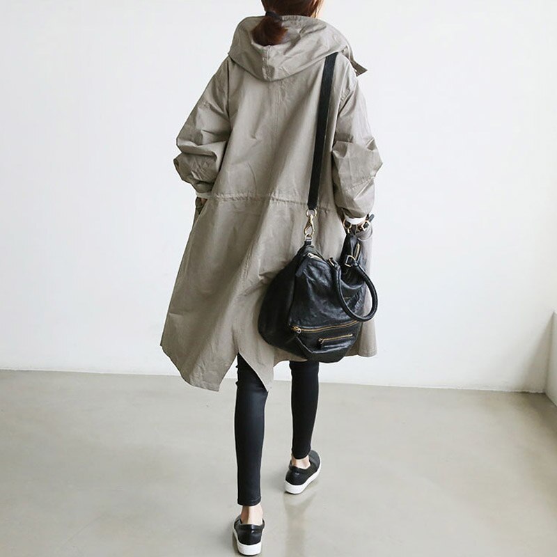 Women's Oversized Trench Coat – Water-Repellent for All-Season Style 2