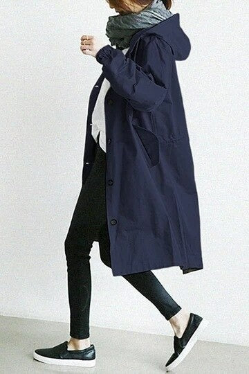 Women's Oversized Trench Coat – Water-Repellent for All-Season Style 6