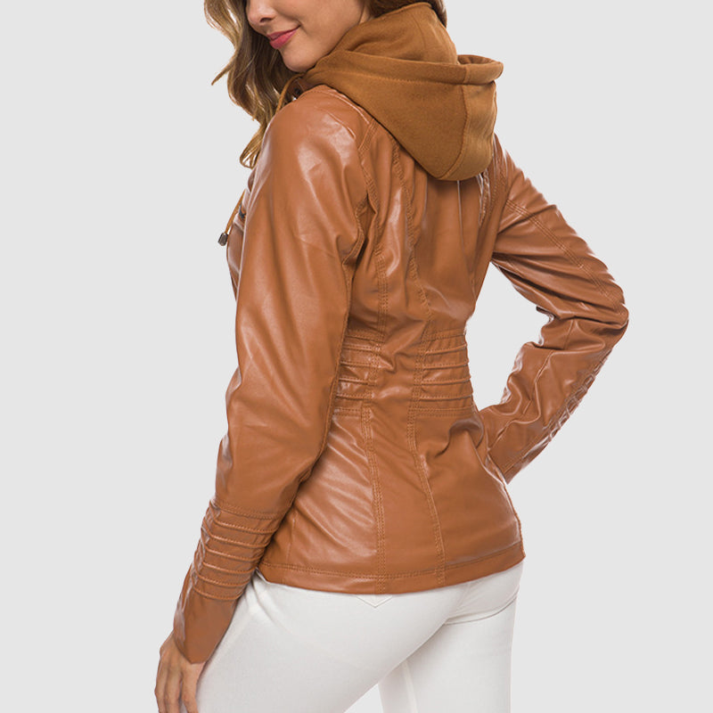 Women's PU Leather Biker Jacket – Stylish Edge for Every Season 2