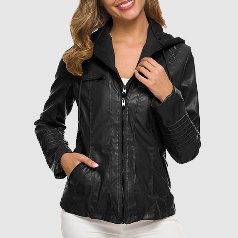 Women's PU Leather Biker Jacket – Stylish Edge for Every Season 5