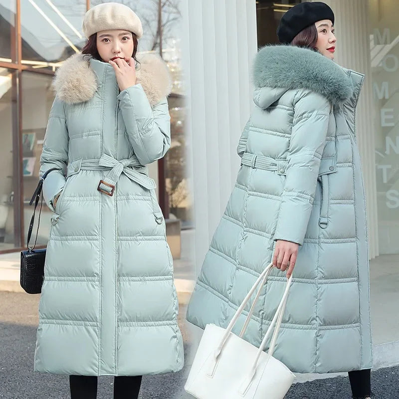 Women's Padded Winter Jacket – Cozy Faux Fur Collar Design 5