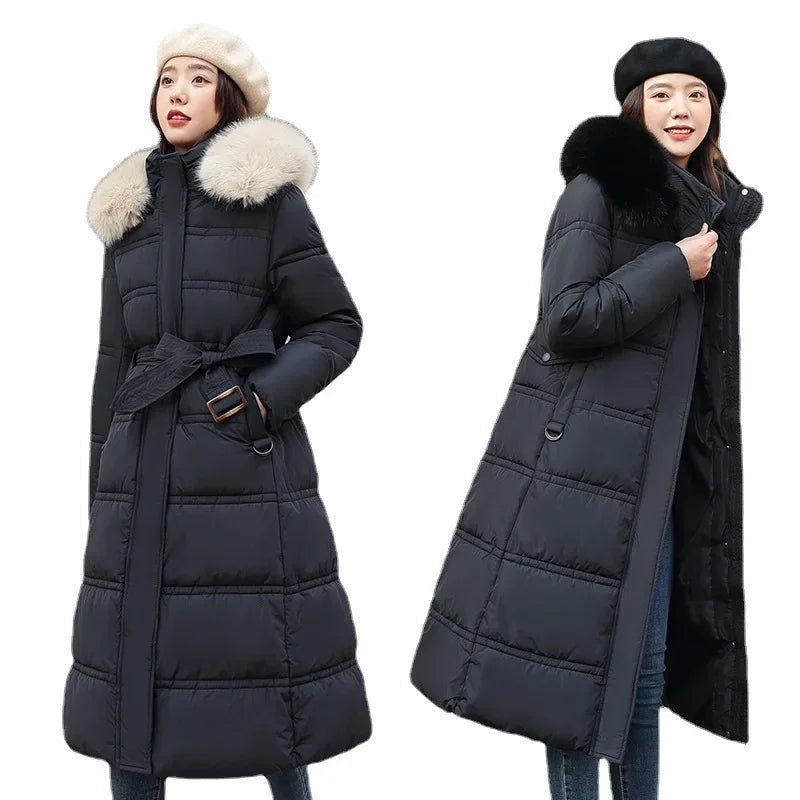 Women's Padded Winter Jacket – Cozy Faux Fur Collar Design 6