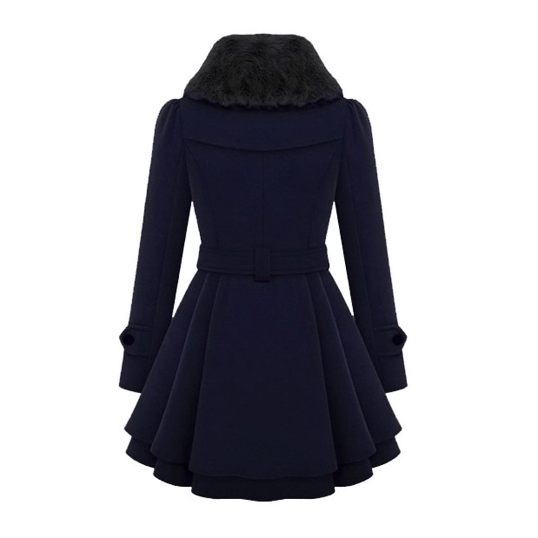 Women's Plus-Size Woolen Coat – Chic Double-Breasted Design 5