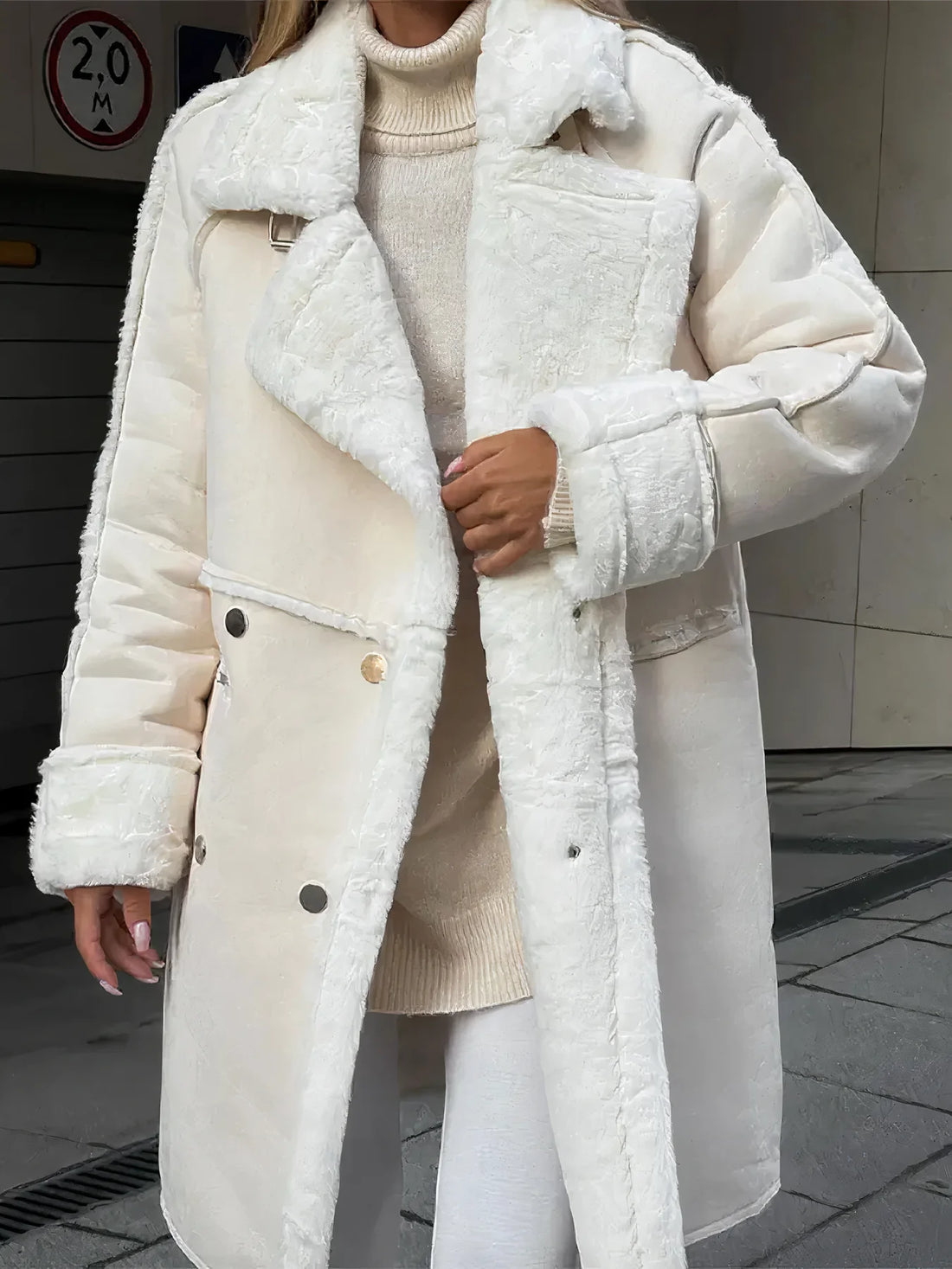Women's Plush Long Jacket – Cozy Elegance for Chilly Days 2