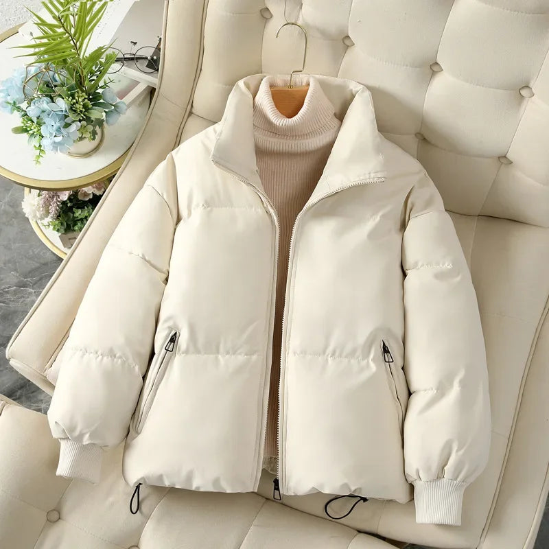 Women's Puffer Jacket – Cozy Stand Collar for Autumn Style 1