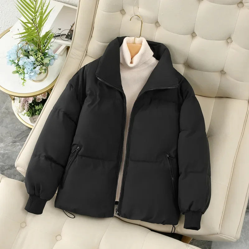Women's Puffer Jacket – Cozy Stand Collar for Autumn Style 2