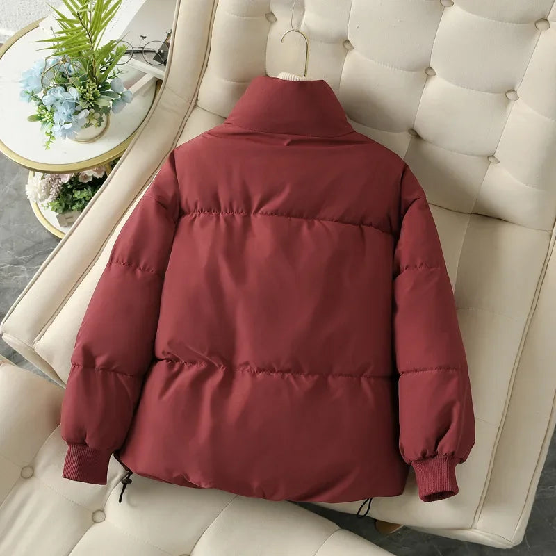 Women's Puffer Jacket – Cozy Stand Collar for Autumn Style 4