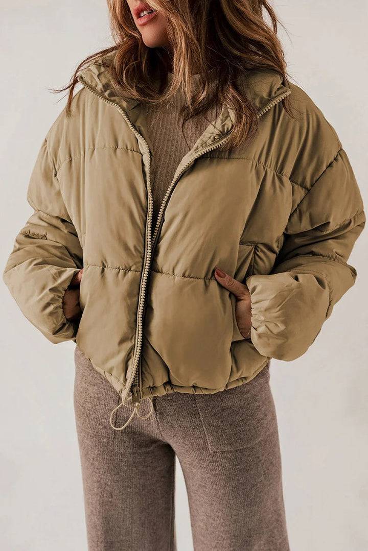 Women’s Puffer Jacket – Cozy Style with Zipper Closure 1
