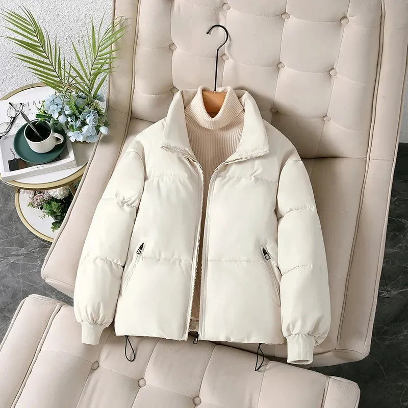 Women's Puffer Jacket – Stylish Warmth with Stand Collar 2