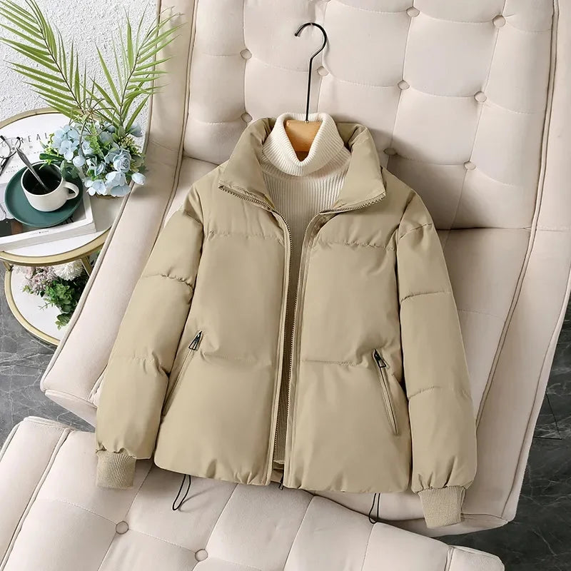 Women's Puffer Jacket – Stylish Warmth with Stand Collar 4
