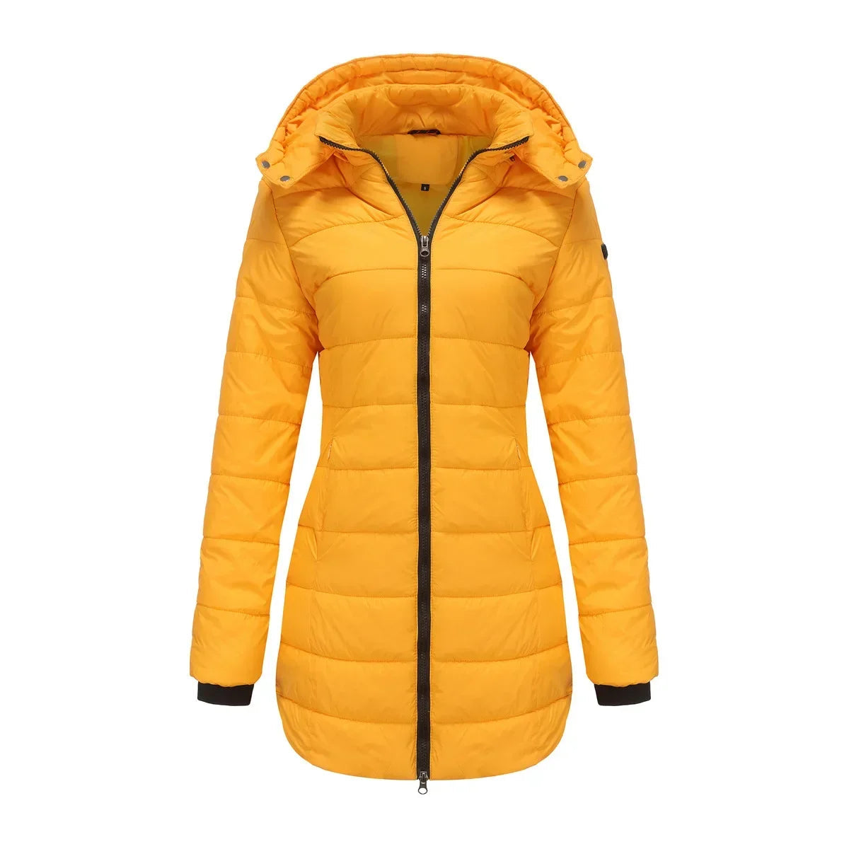 Women's Puffer Jacket – Versatile & Cozy with Removable Hood 4
