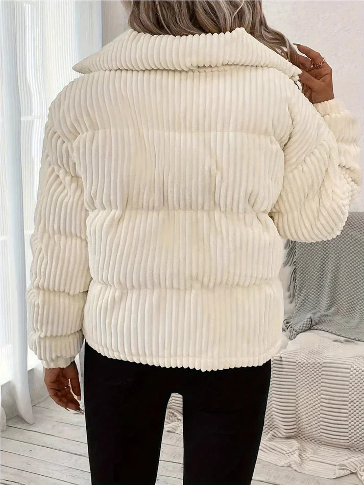 Women’s Quilted Corduroy Jacket – Cozy Padded Outerwear 2