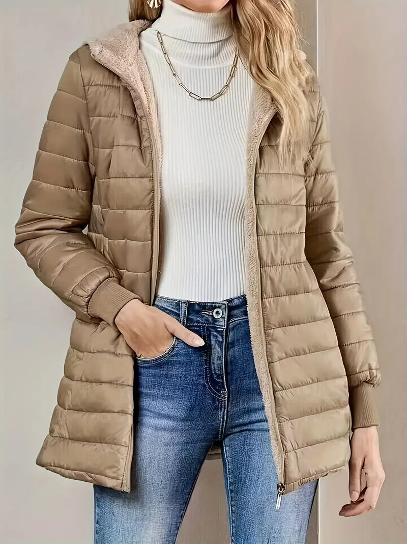Women's Quilted Hooded Jacket – Stylish Warmth for Chilly Days 1