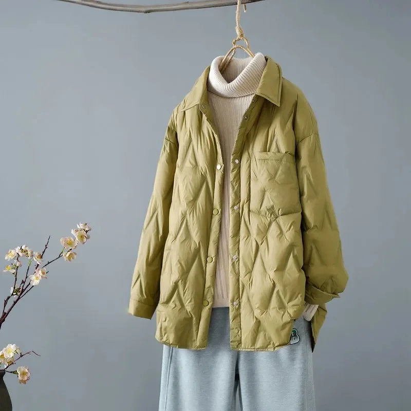 Women's Quilted Shacket – Lightweight & Cozy Fall Layer 0
