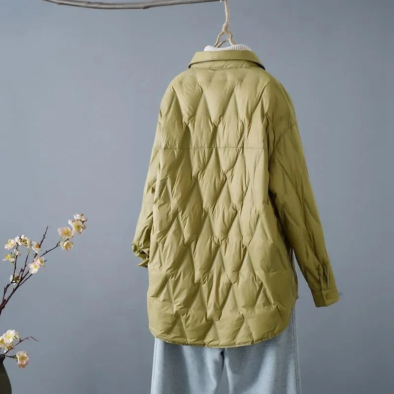 Women's Quilted Shacket – Lightweight & Cozy Fall Layer 3
