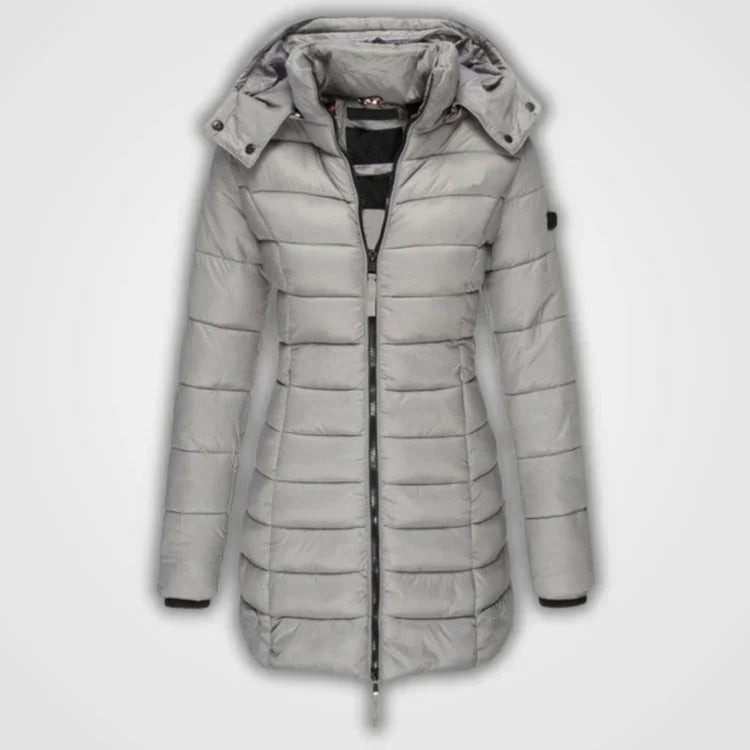 Women's Quilted Winter Jacket – Cozy Cotton with Stylish Hood 1