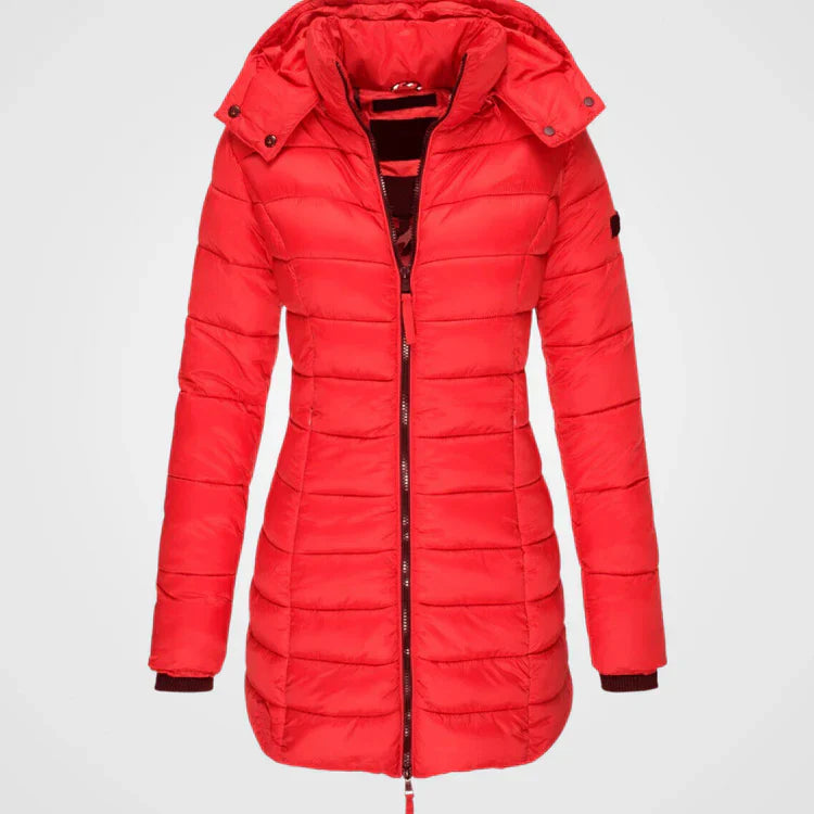Women's Quilted Winter Jacket – Cozy Cotton with Stylish Hood 2