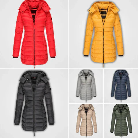 Women's Quilted Winter Jacket – Cozy Cotton with Stylish Hood 7