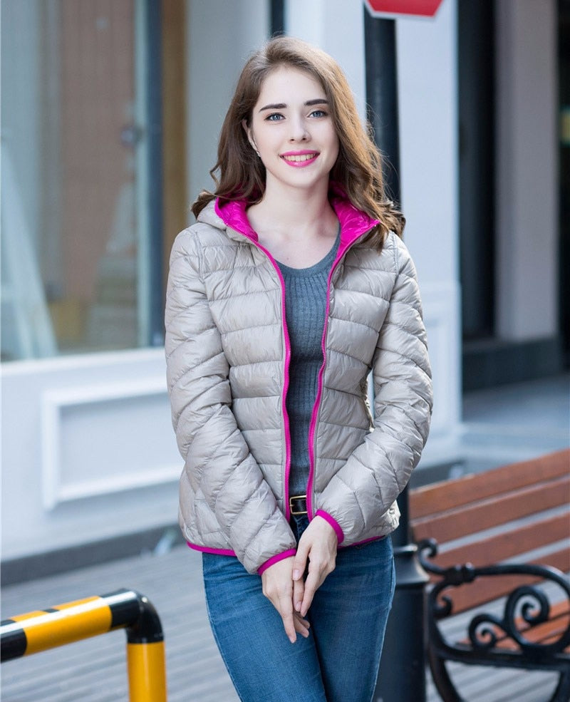 Women's Reversible Down Jacket – Ultra-Light & Stylish Comfort 13