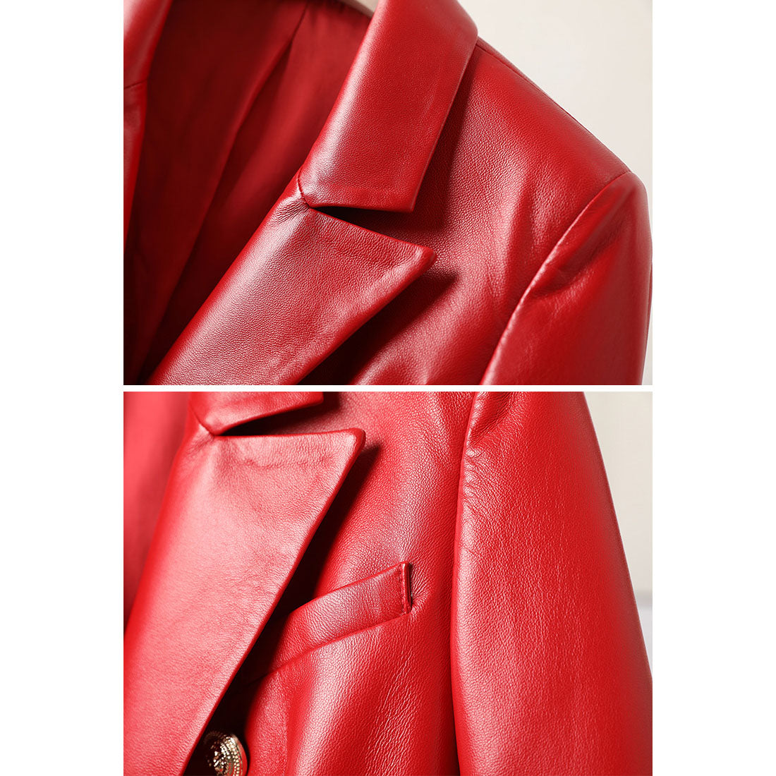 Women's Sheepskin Motorcycle Jacket – Stylish & Warm Design 7