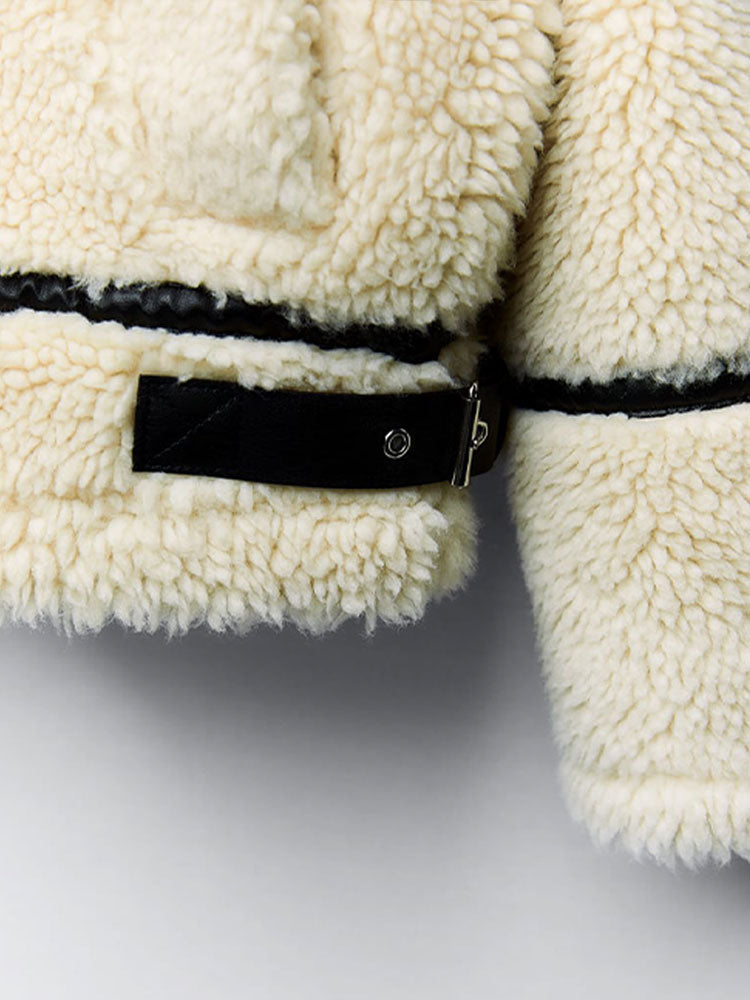Women's Sherpa Blazer – Cozy Chic for Winter Outings 2