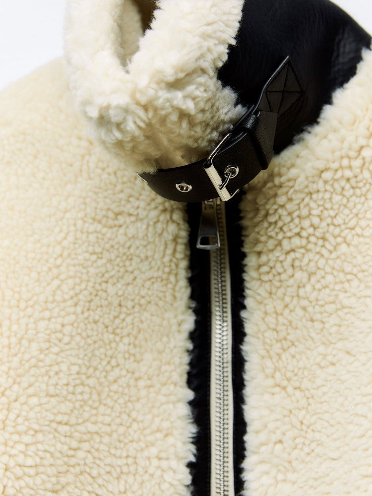 Women's Sherpa Blazer – Cozy Chic for Winter Outings 3