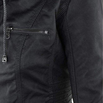 Women's Short Leather Jacket – Chic Style for Effortless Fashion 2