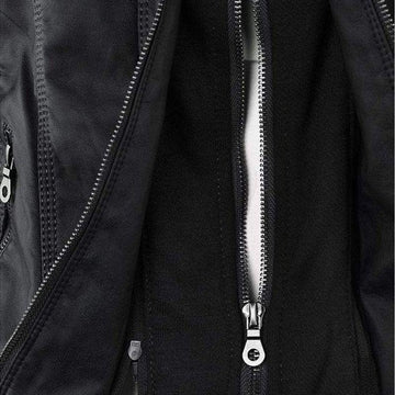 Women's Short Leather Jacket – Chic Style for Effortless Fashion 3