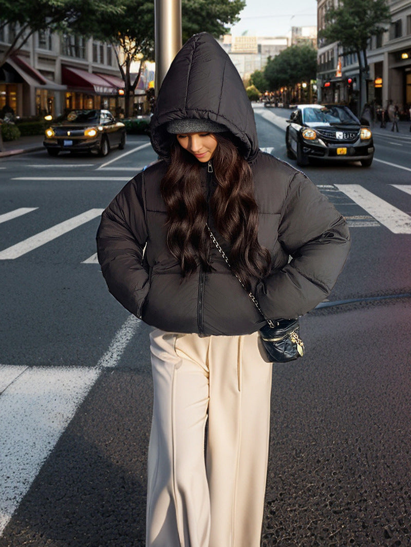 Women's Slim Fit Down Jacket – Chic Half-Placket Design for Cozy Style 4