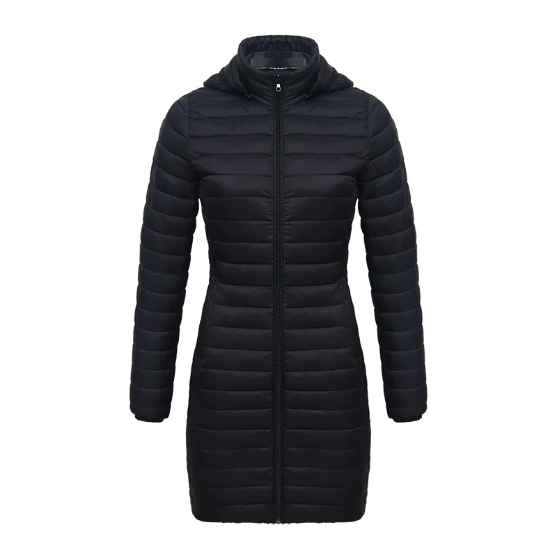Women's Slim Fit Winter Jacket – Cozy Cotton with Detachable Hood 5