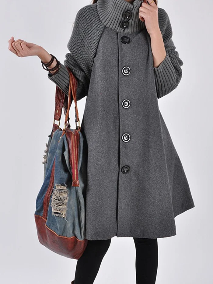 Women's Trench Coat – Elegant High-Neck Design for All-Day Comfort 4
