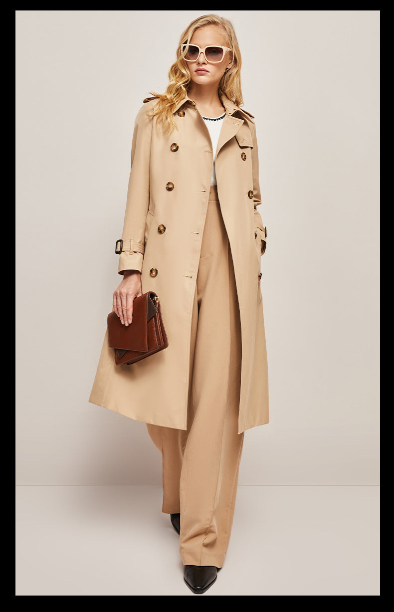 Women's Waist-Cinched Trench Coat – Stylish Windbreaker for All-Day Comfort 2