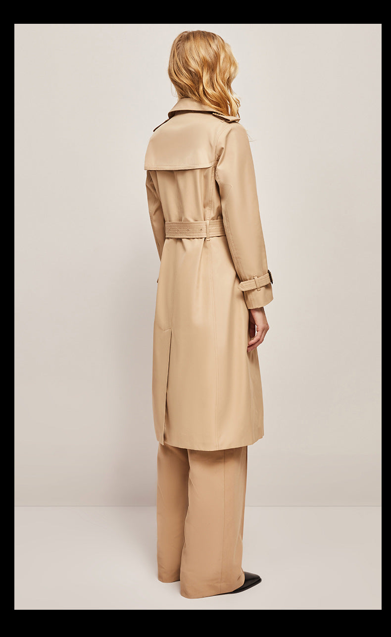 Women's Waist-Cinched Trench Coat – Stylish Windbreaker for All-Day Comfort 4