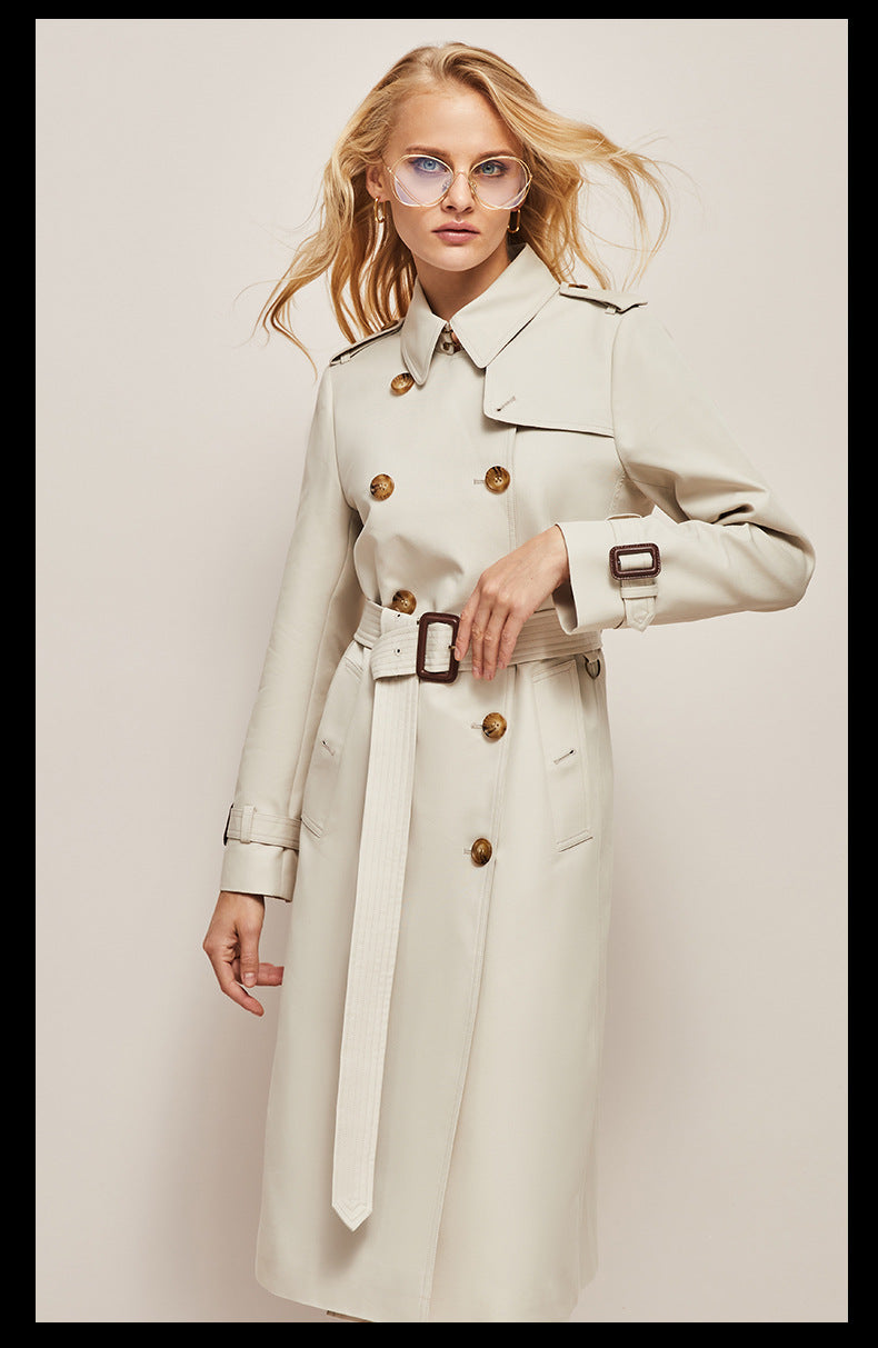 Women's Waist-Cinched Trench Coat – Stylish Windbreaker for All-Day Comfort 5