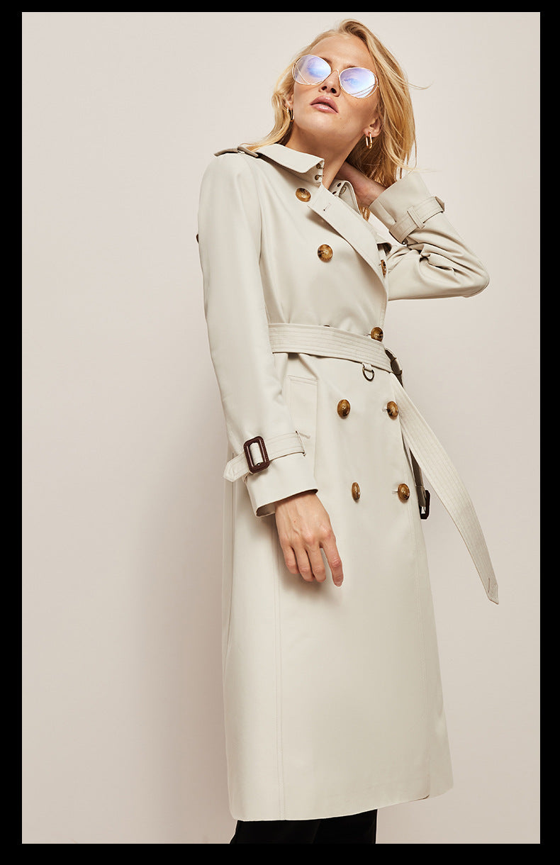Women's Waist-Cinched Trench Coat – Stylish Windbreaker for All-Day Comfort 6