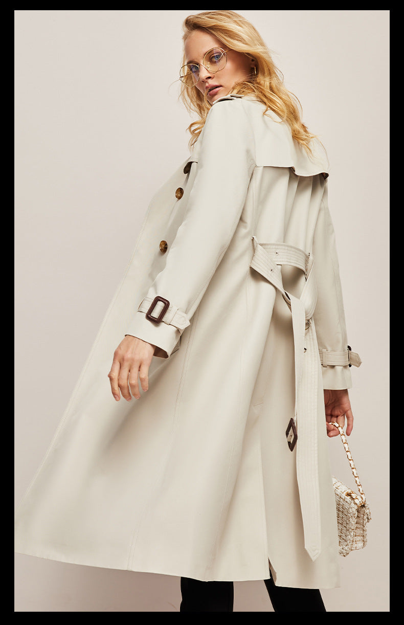 Women's Waist-Cinched Trench Coat – Stylish Windbreaker for All-Day Comfort 7